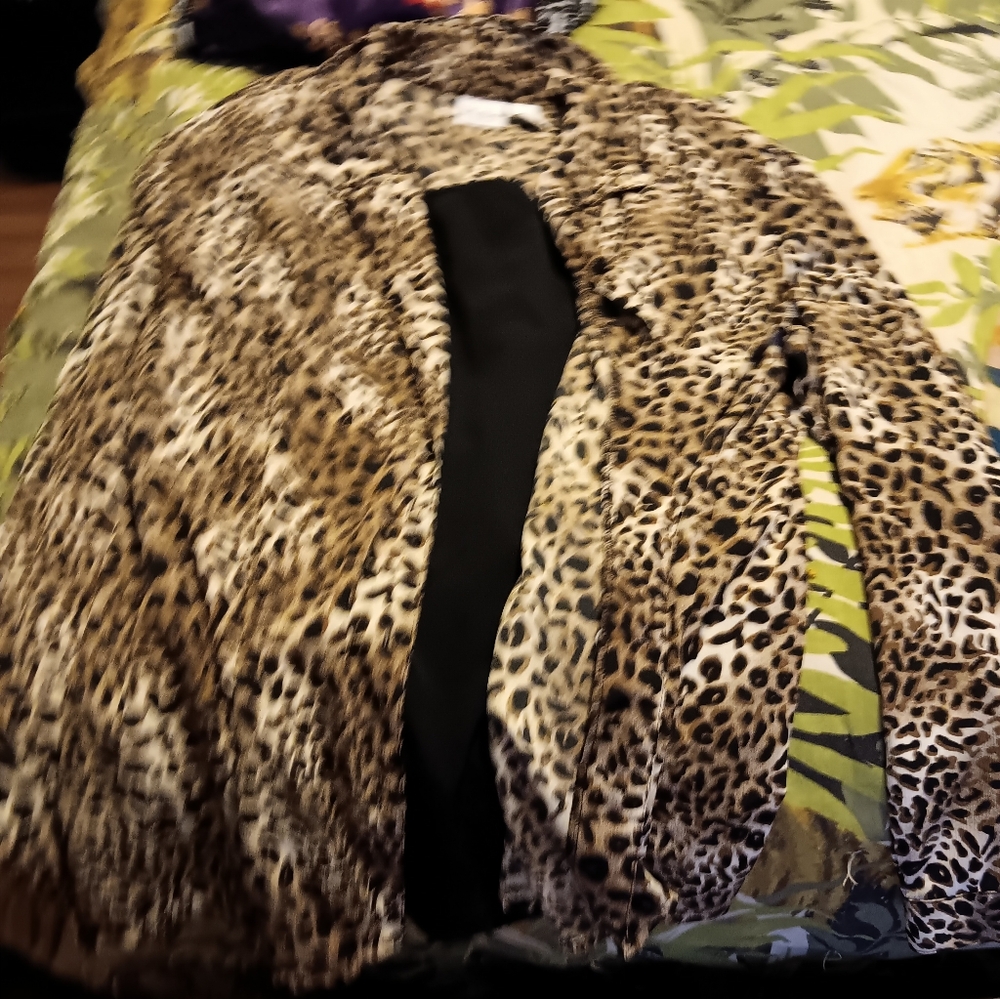 Woman's leopard printed shirt